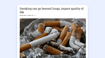 smoking effect lungs